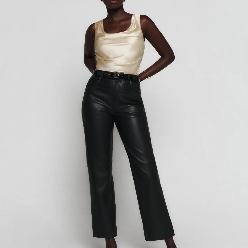 Reformation Keira Silk Top (Size 6)